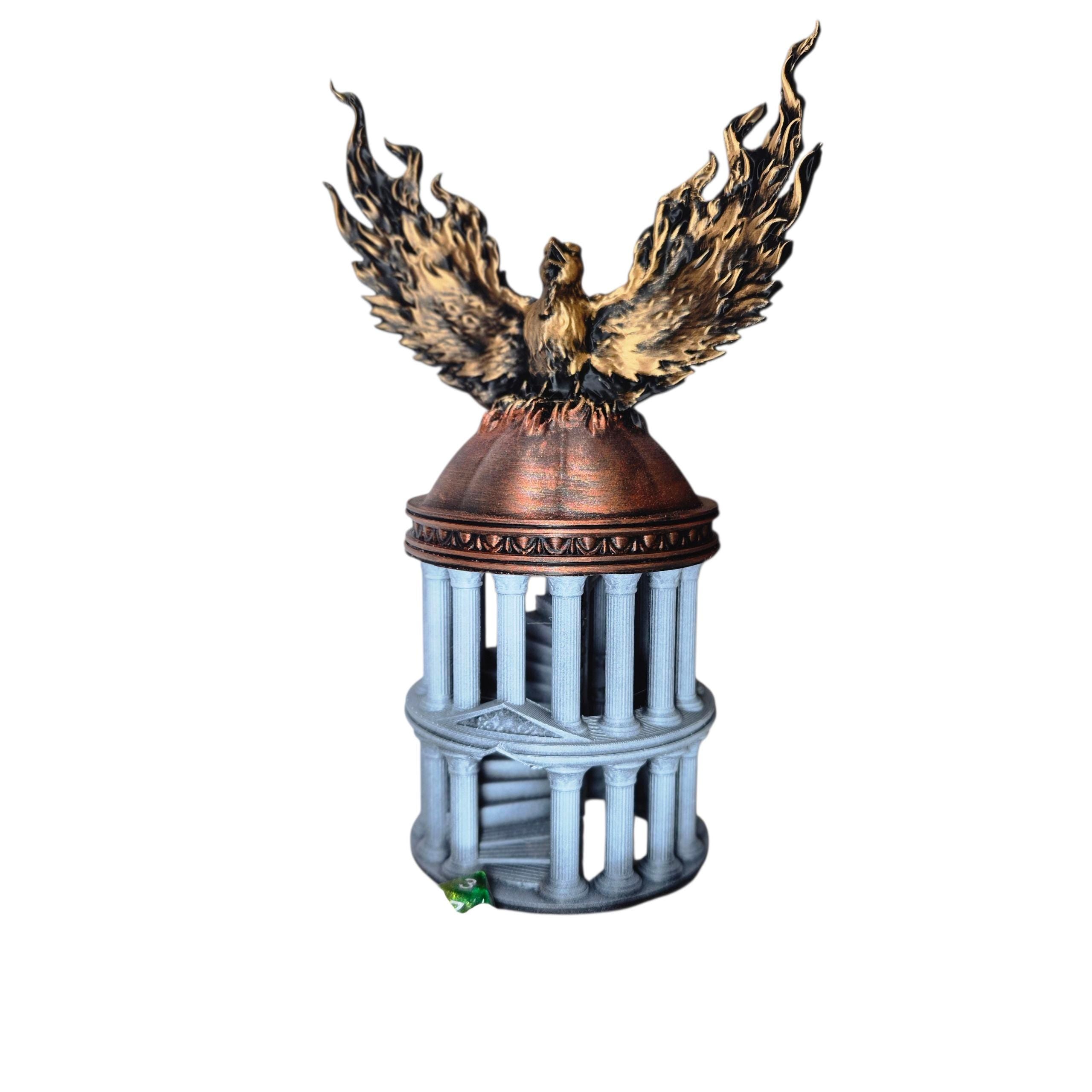 Phoenix Dice Tower - Dungeons & Dragons Accessory DnD game