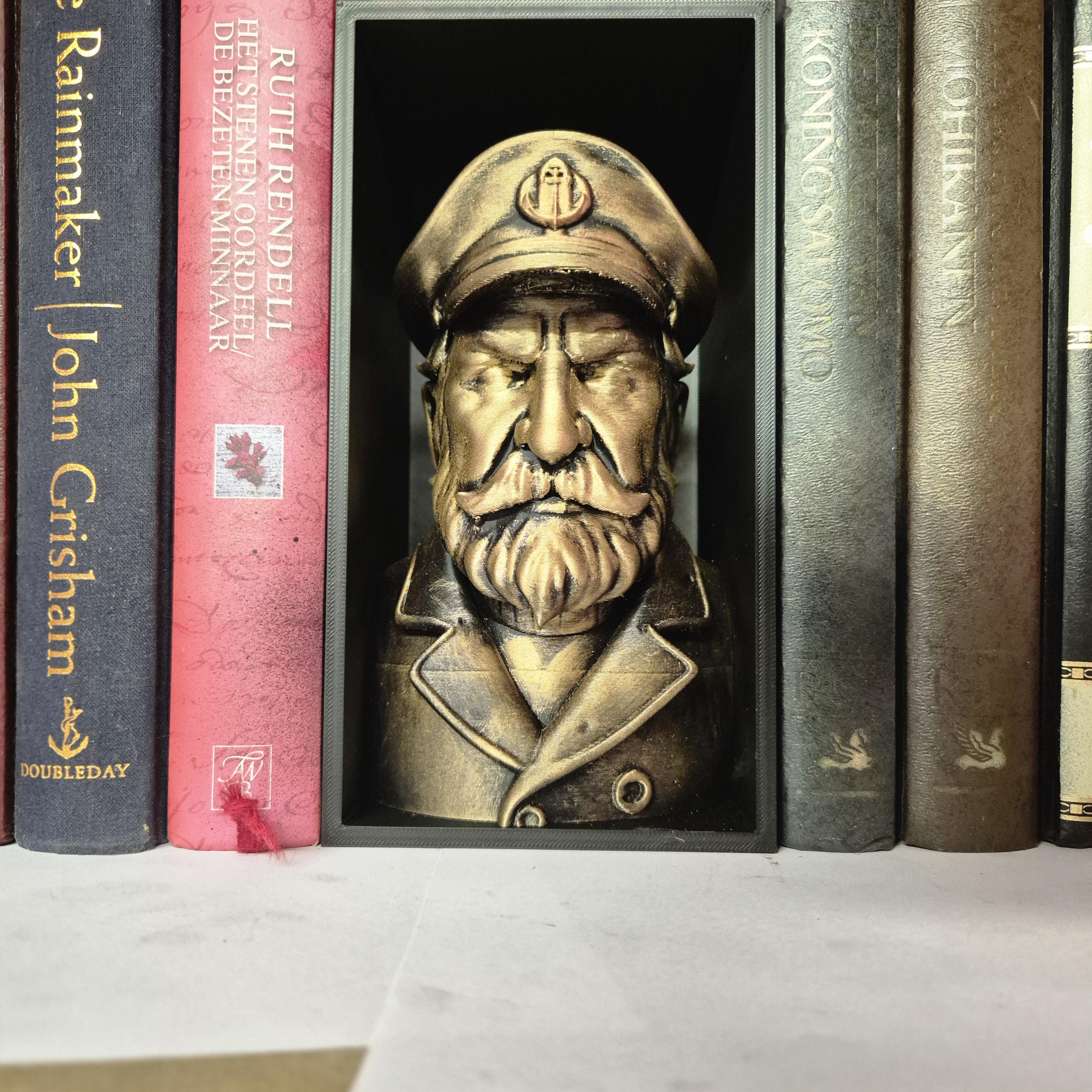 Nautical Ship Captain Sailor Book Nook - 3D Printed for Fantasy Bookshelves