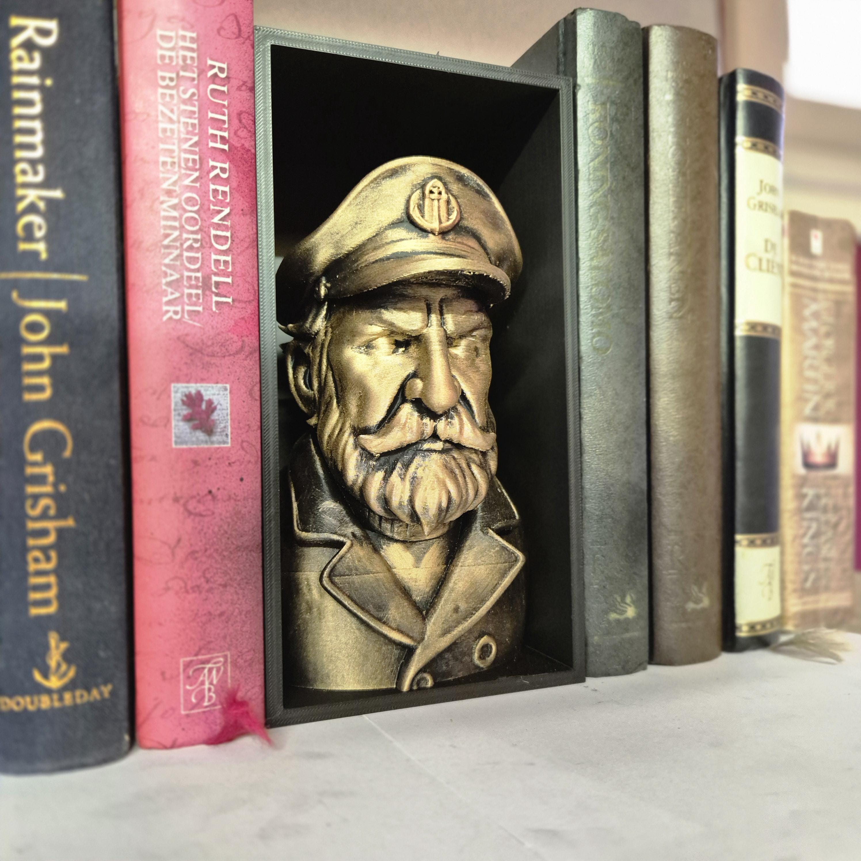 Nautical Ship Captain Sailor Book Nook - 3D Printed for Fantasy Bookshelves