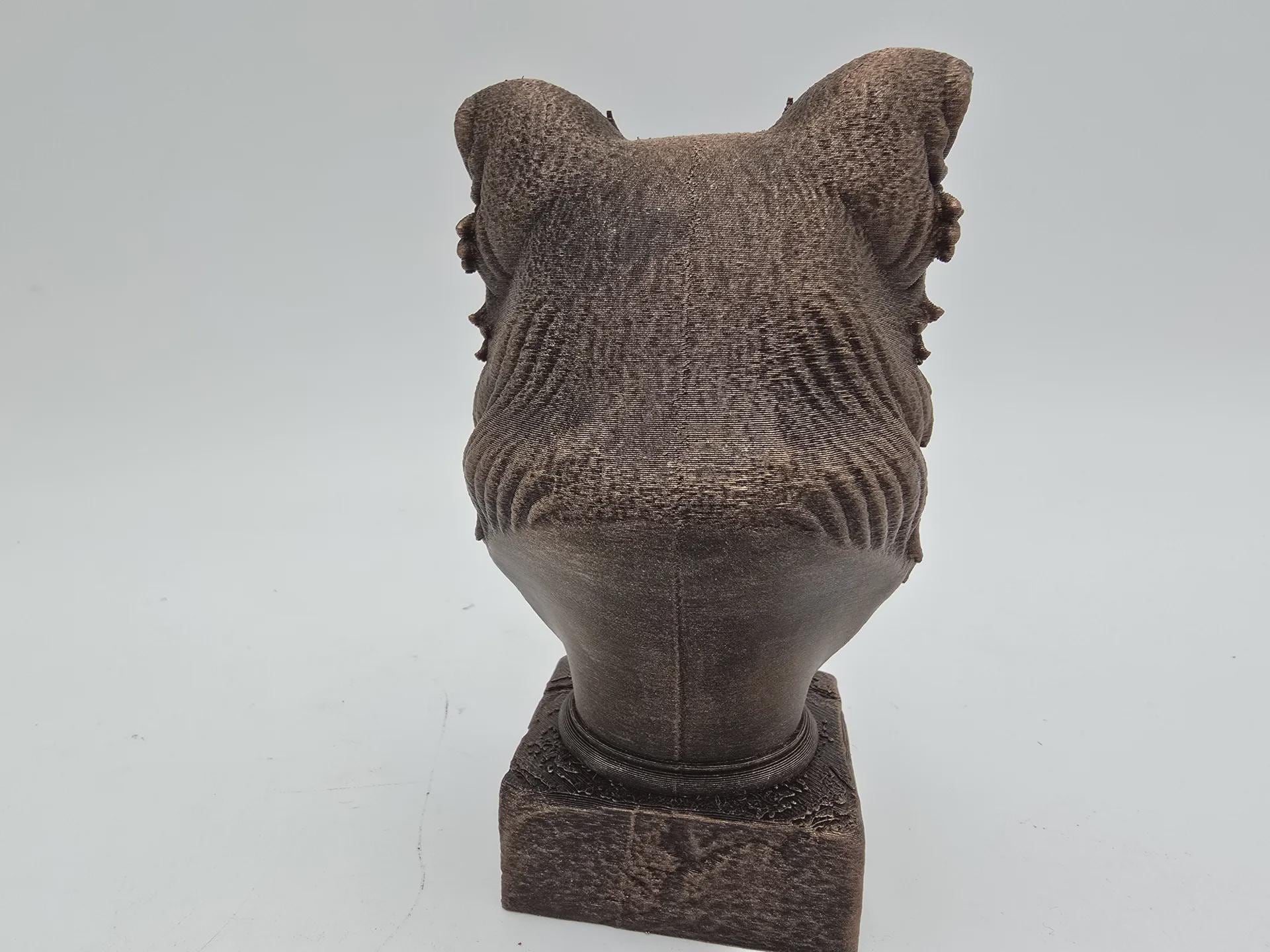 Bust of a Border collie dog statue - home decor dog lover handpainted ornament