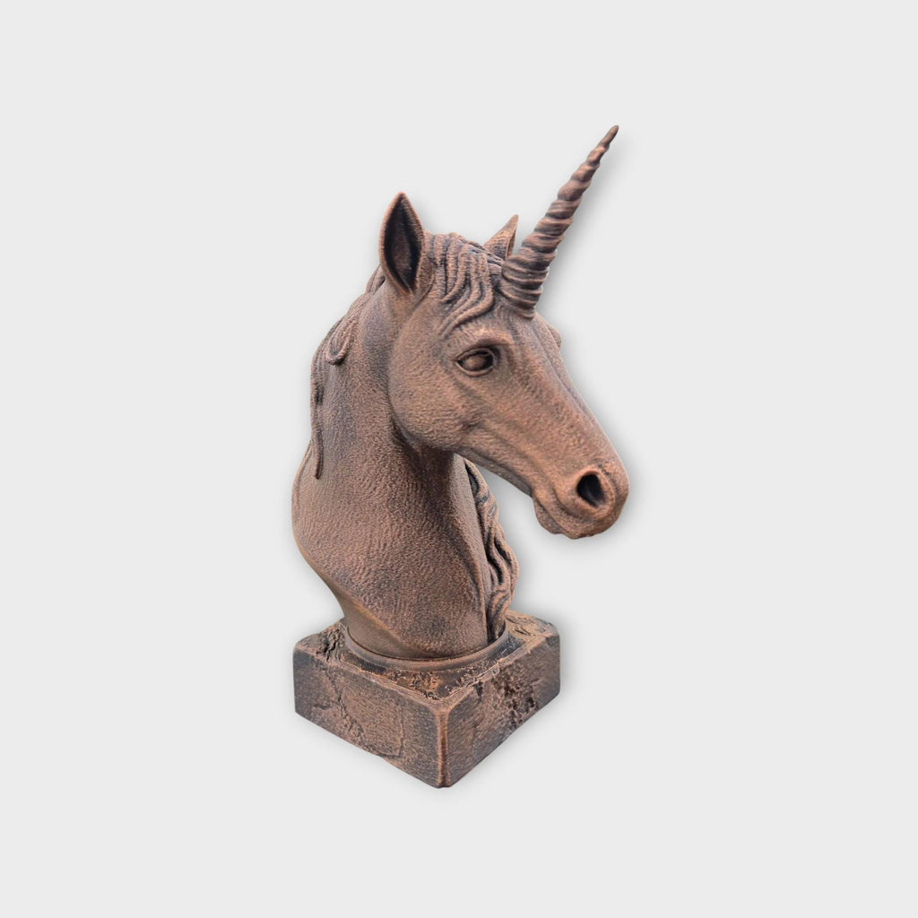 Bust of a Unicorn statue - home decor lover gift him her handpainted ornament