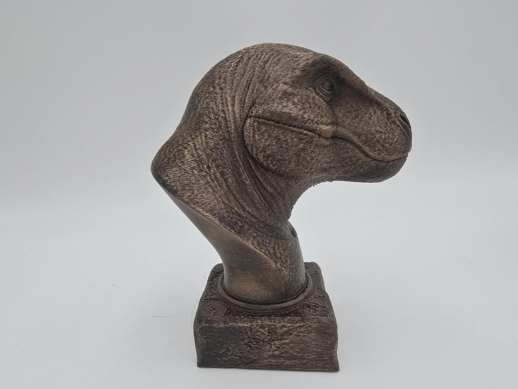 Bust of a T-Rex statue - home decor lover gift him her handpainted ornament