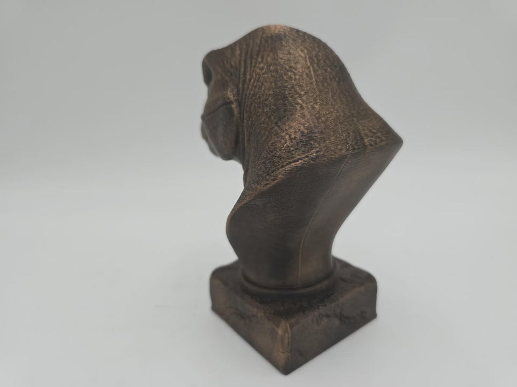 Bust of a T-Rex statue - home decor lover gift him her handpainted ornament