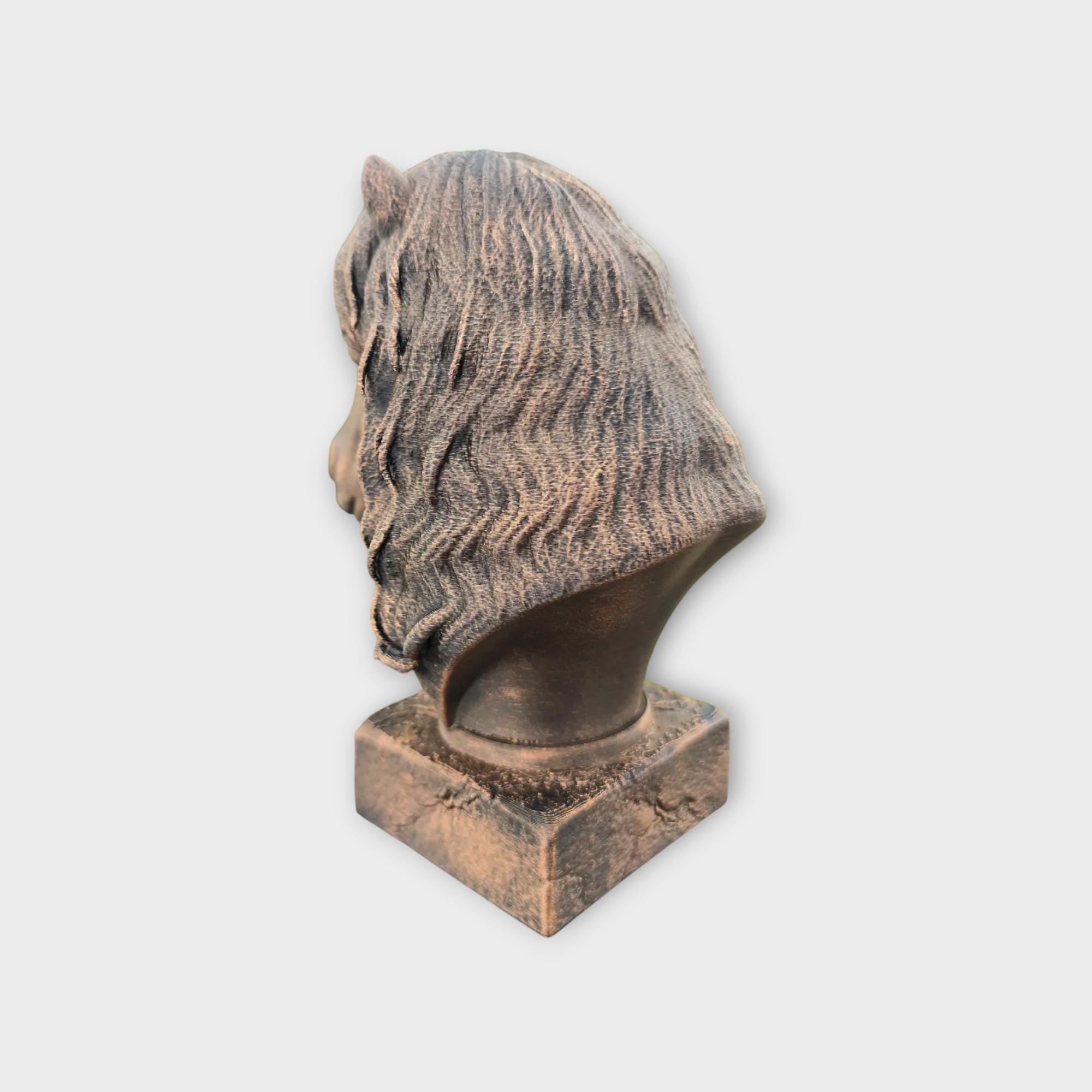 Bust of a Shetland pony statue - home decor lover gift him her handpainted ornament