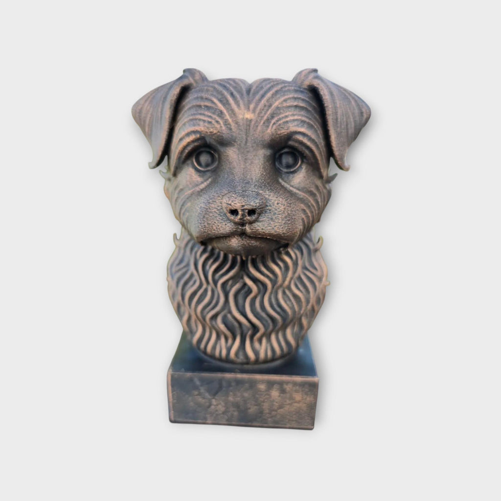 Bust of a Yorkipoo statue - home decor dog lover gift him her handpainted ornament