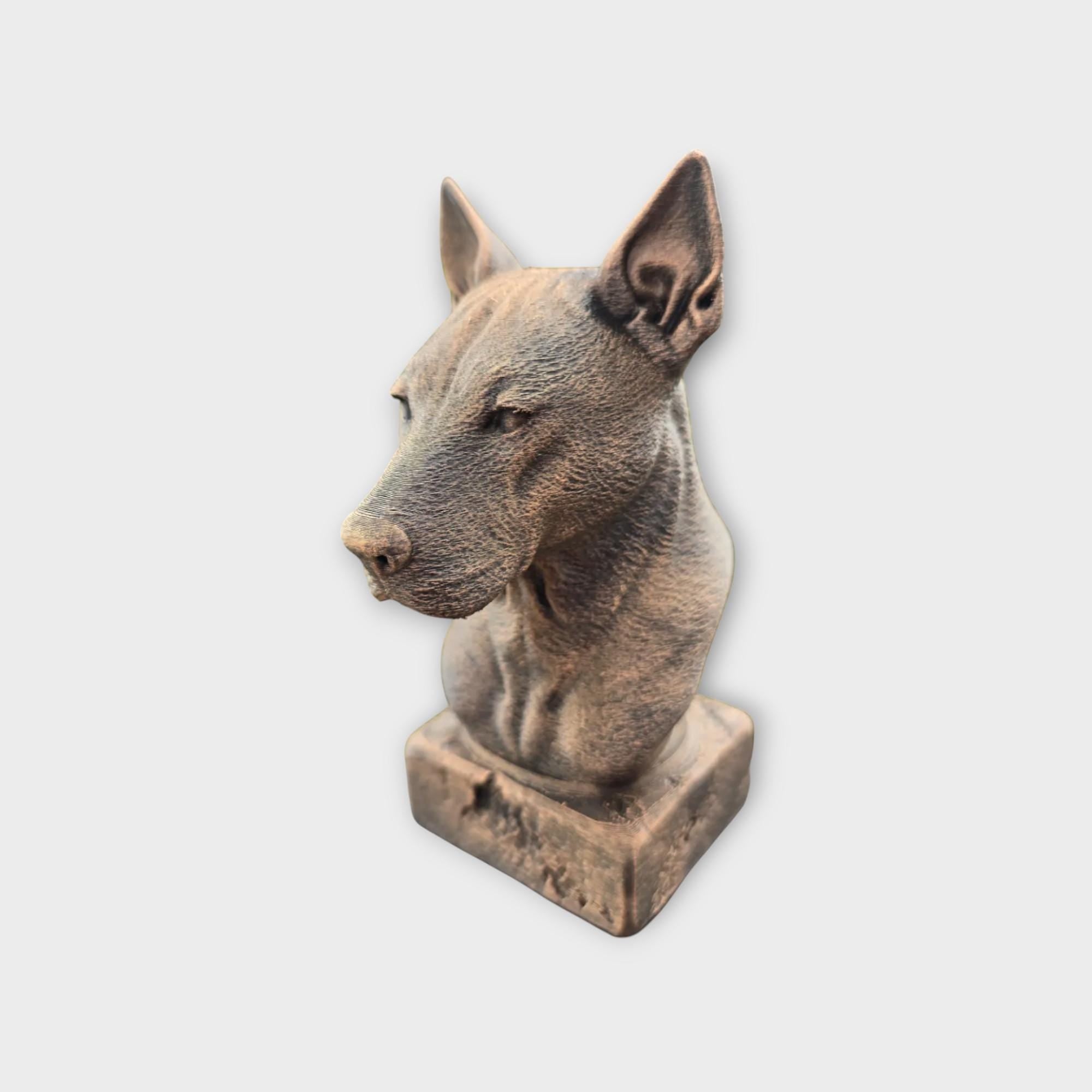 Bust of a Thai ridgeback statue - home decor dog lover gift him her handpainted ornament