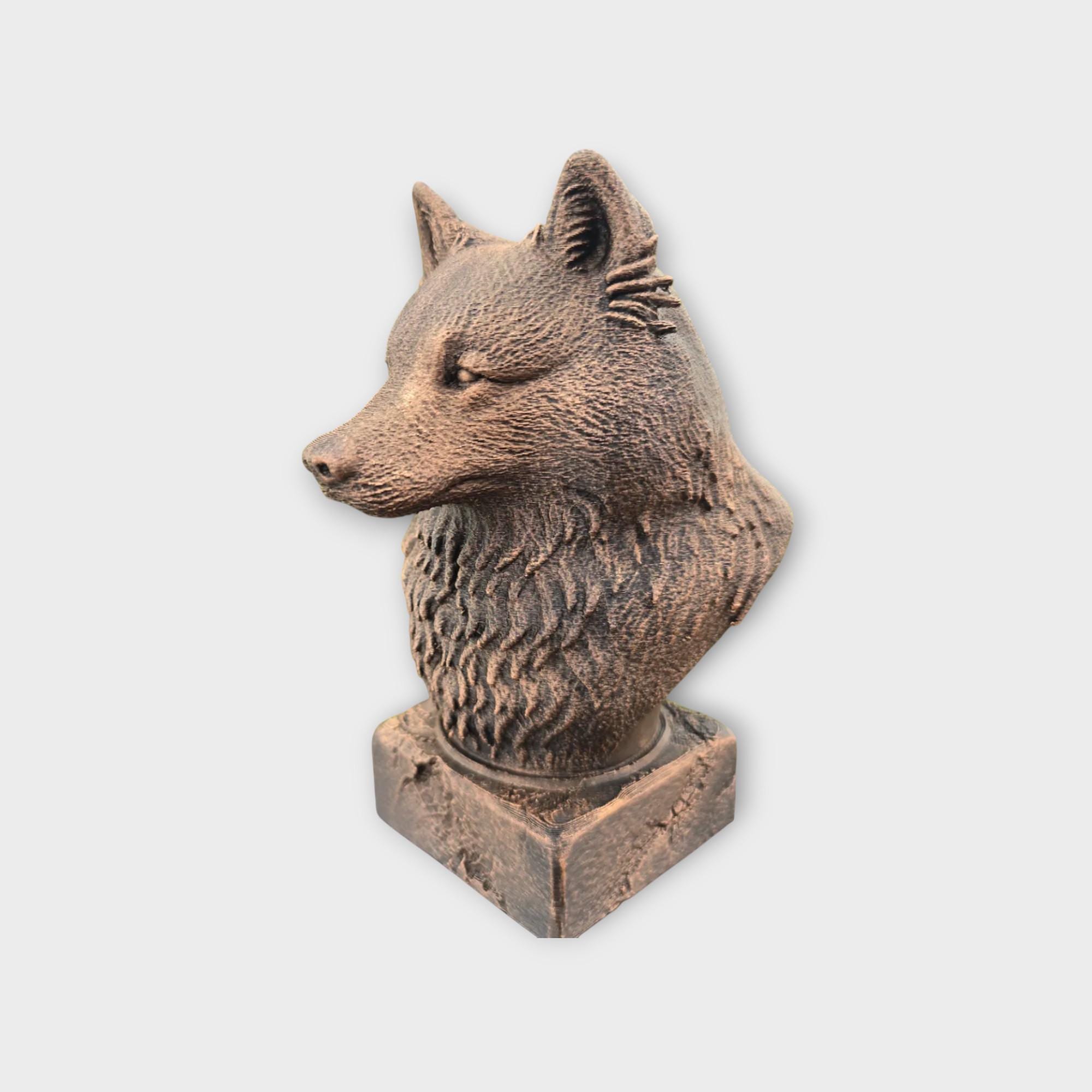 Bust of a Samoyed statue - home decor dog lover gift him her handpainted ornament