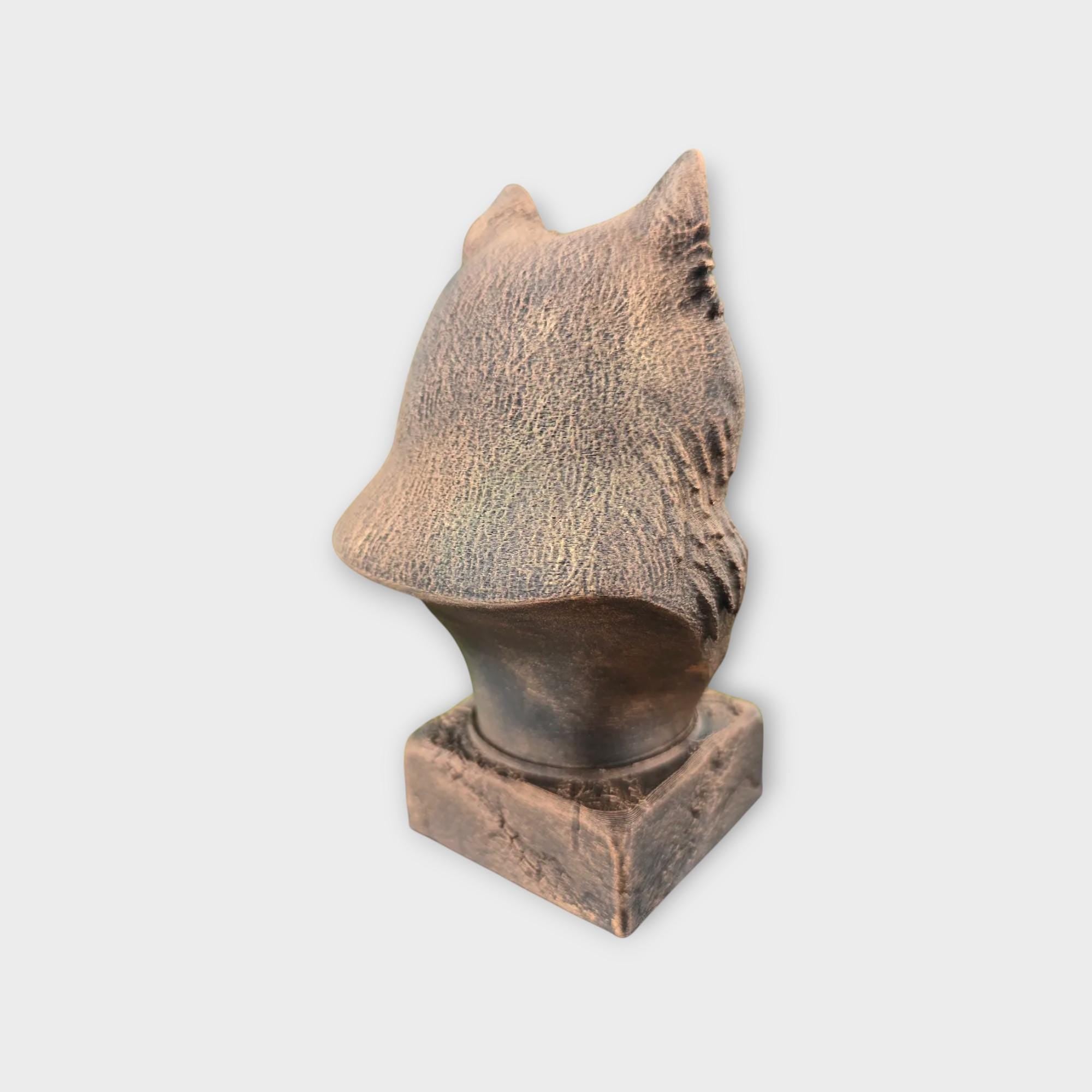Bust of a Samoyed statue - home decor dog lover gift him her handpainted ornament