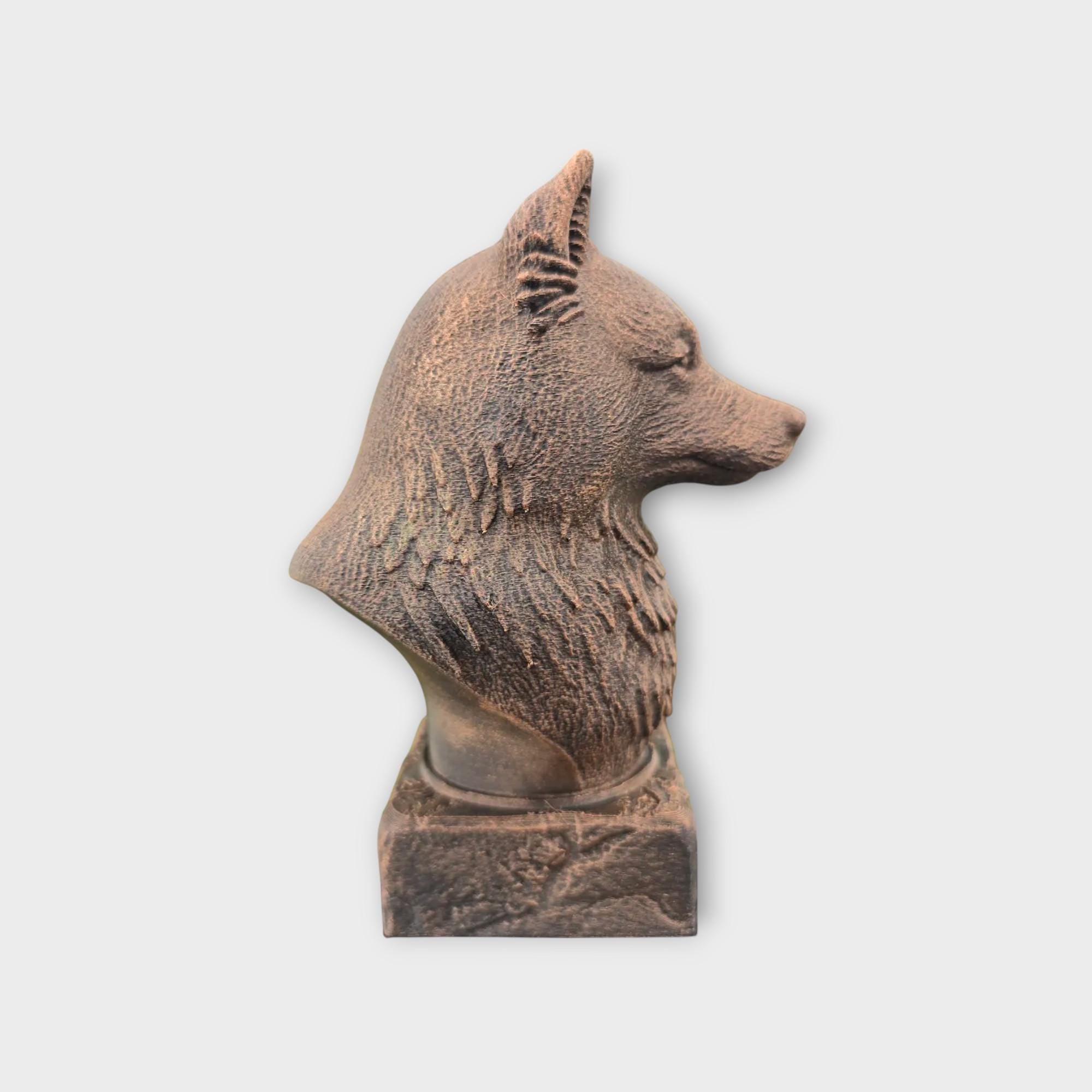 Bust of a Samoyed statue - home decor dog lover gift him her handpainted ornament
