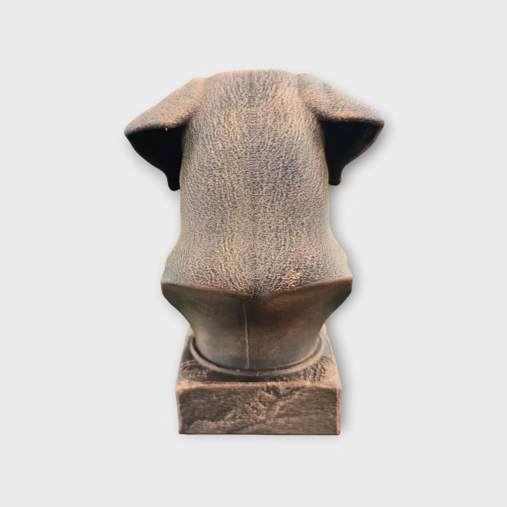 Bust of a rhodesian ridgeback statue - home decor dog lover gift him her handpainted ornament