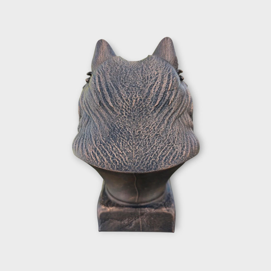 Bust of a Keeshond pointer statue - home decor dog lover gift him her handpainted ornament