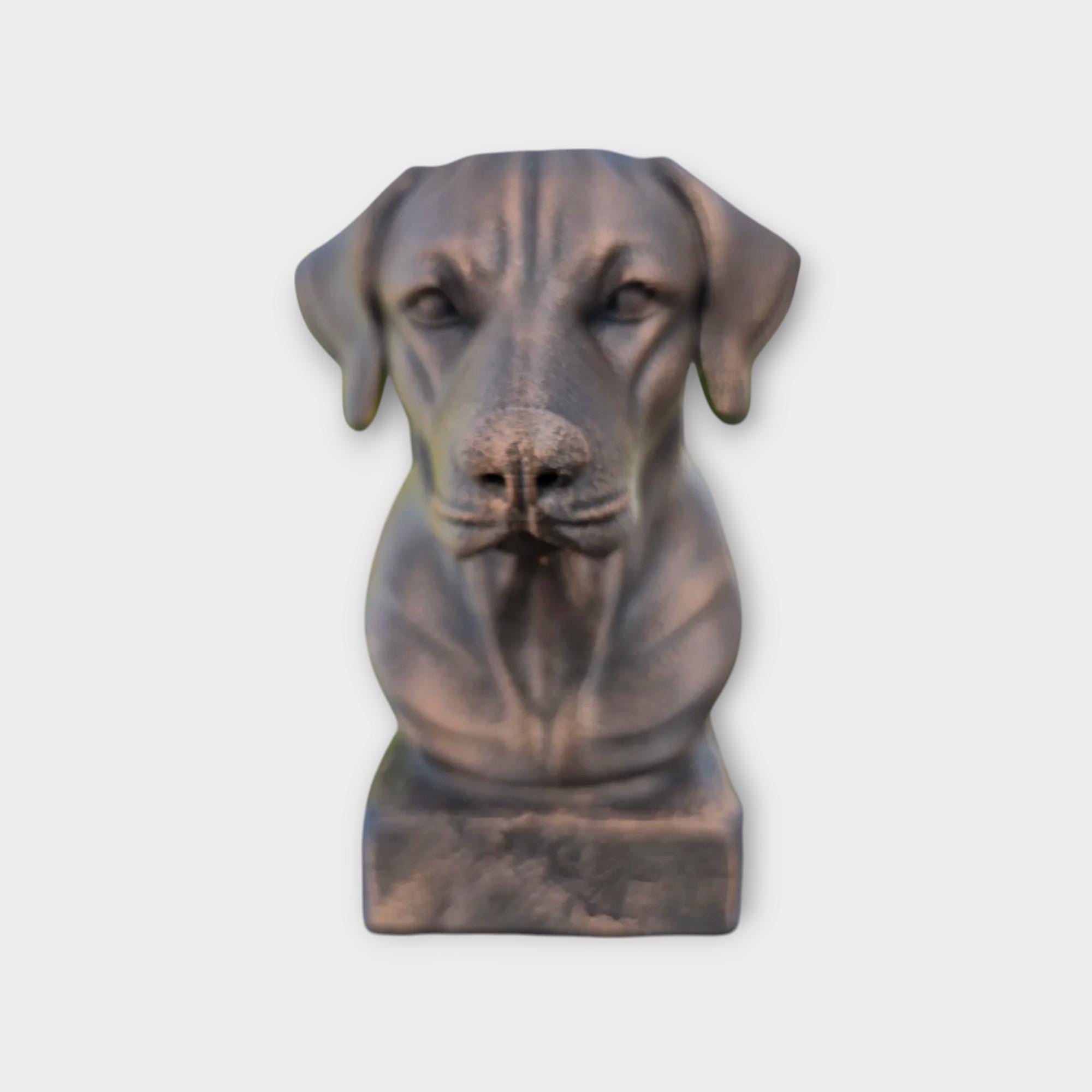 Bust of a german shorthaired pointer statue - home decor dog lover gift him her handpainted ornament