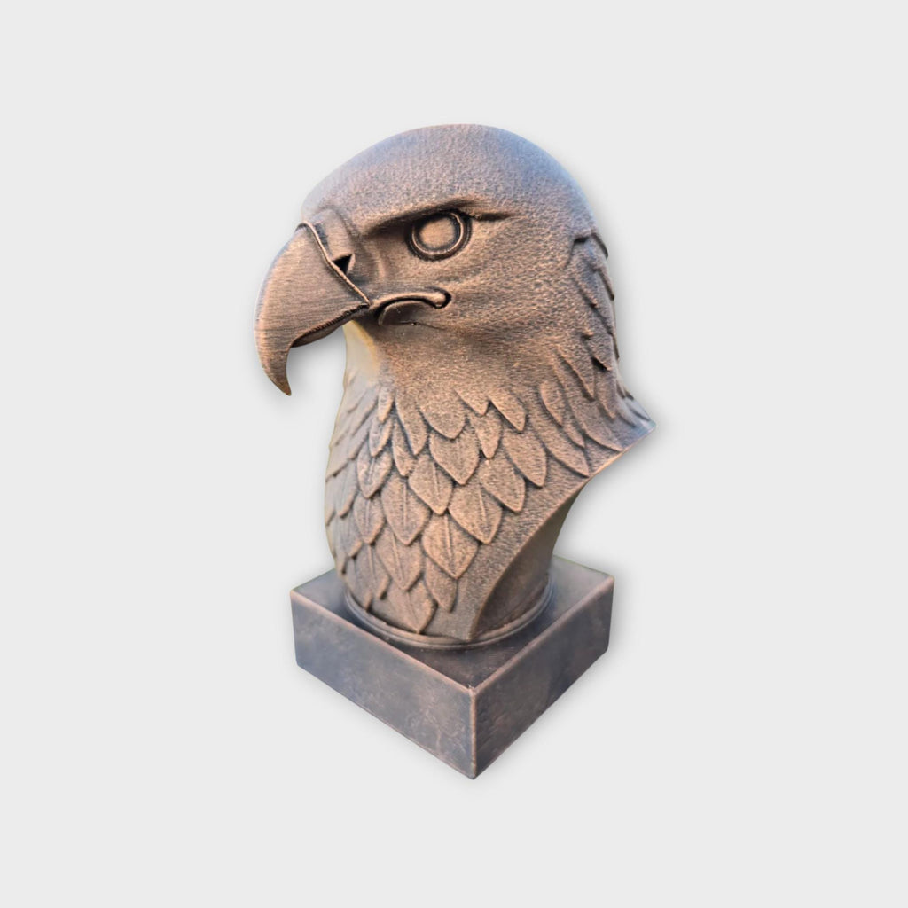 Bust of a Eagle statue - home decor lover gift him her handpainted ornament
