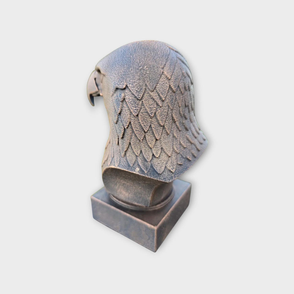Bust of a Eagle statue - home decor lover gift him her handpainted ornament