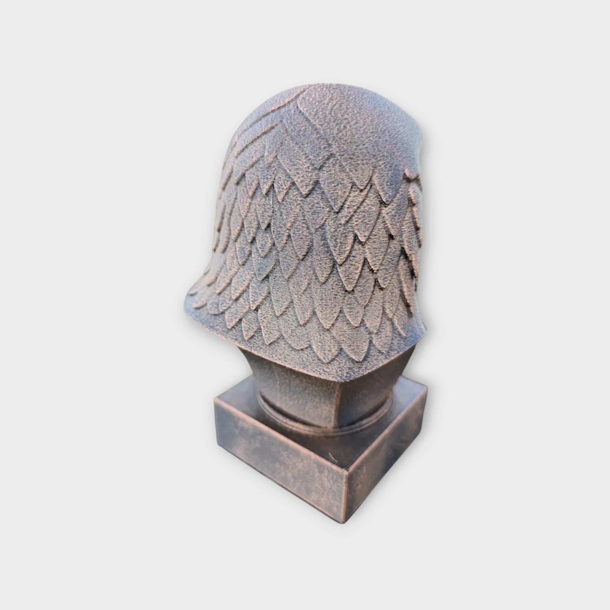 Bust of a Eagle statue - home decor lover gift him her handpainted ornament