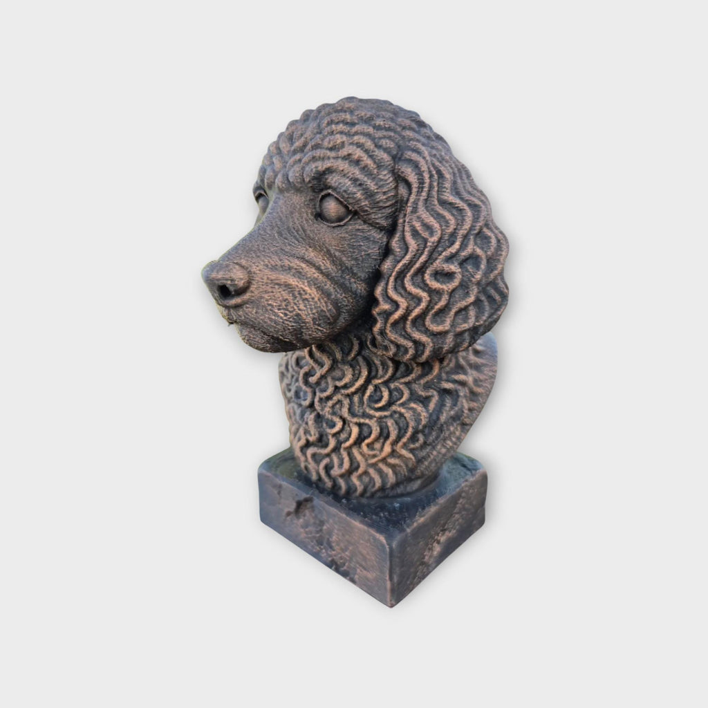 Bust of a Cockapoo dog statue - home decor dog lover gift him her handpainted ornament
