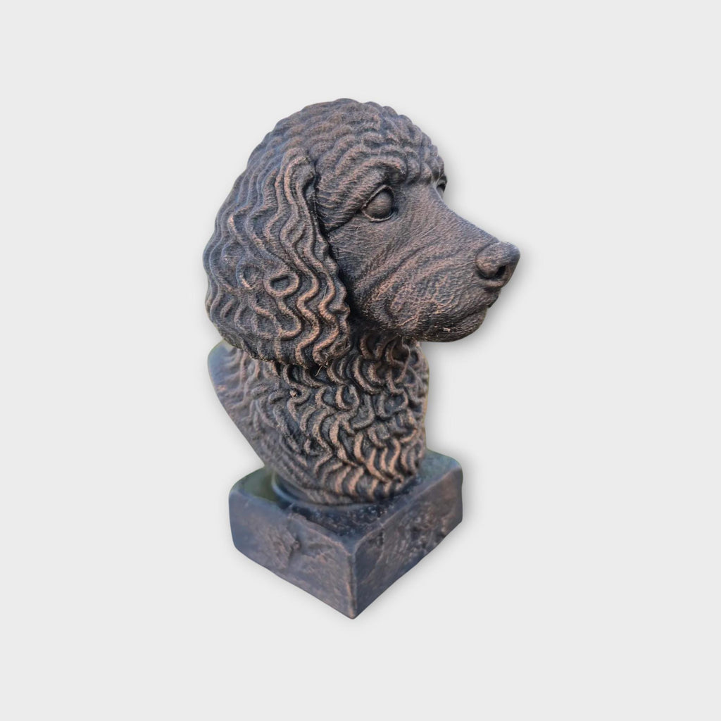 Bust of a Cockapoo dog statue - home decor dog lover gift him her handpainted ornament