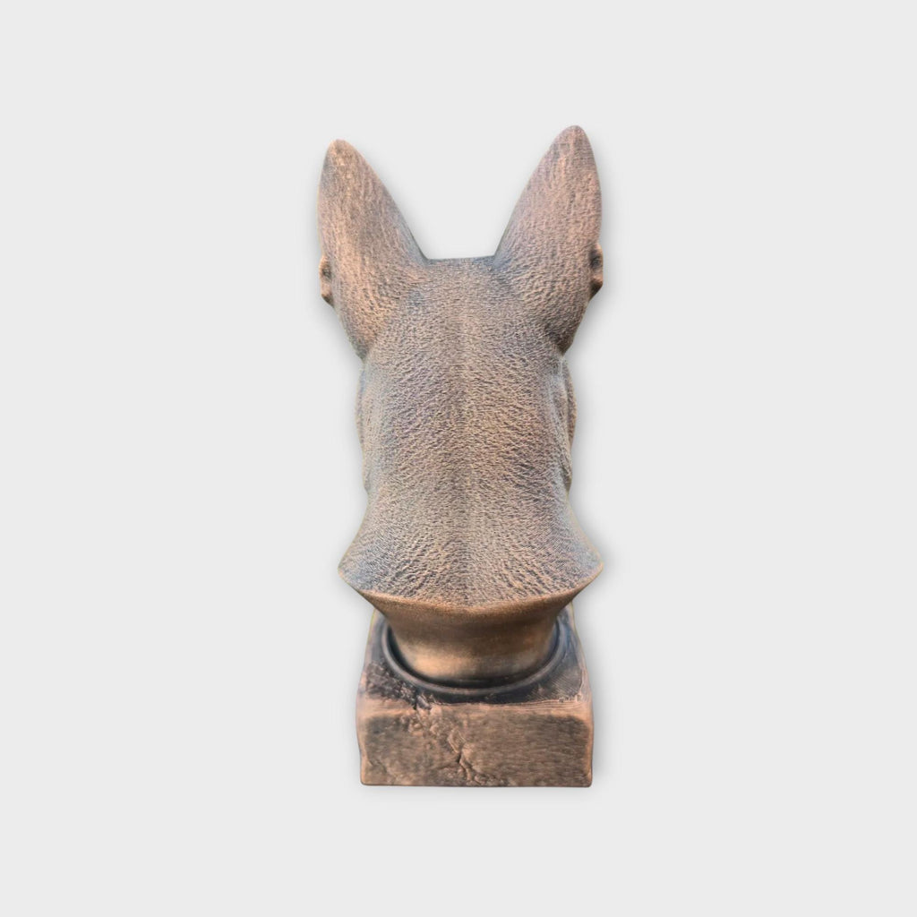 Bust of a dutch shepherd statue - home decor dog lover gift him her handpainted ornament
