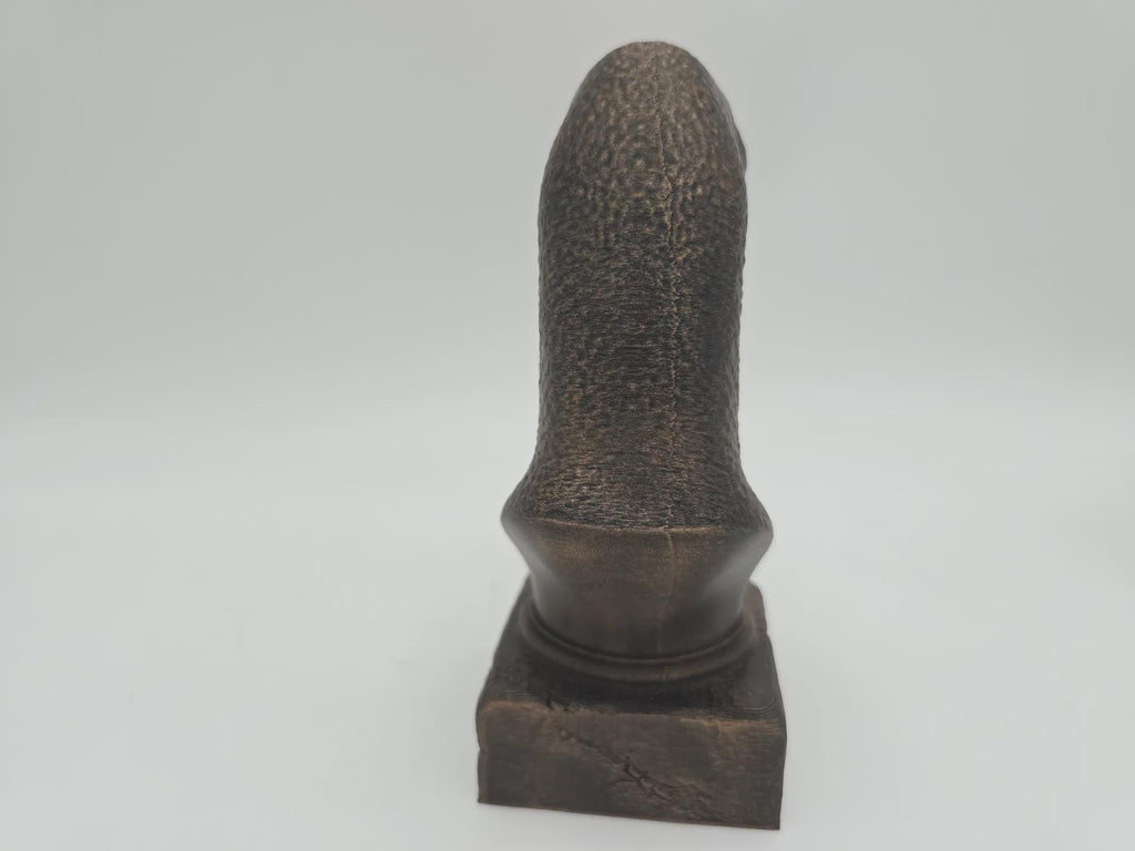 Bust of a Brontosaurus dinosaurus statue - home decor dinosaurus  lover gift him her handpainted ornament