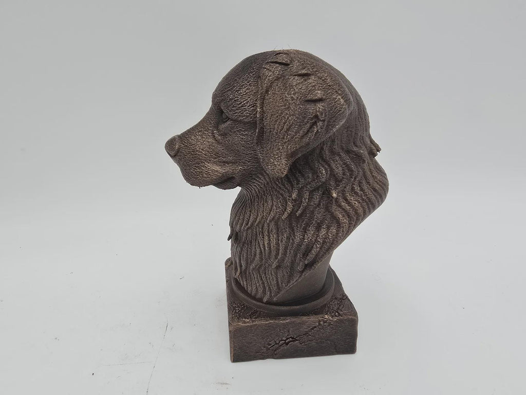 Bust of a bernese mountain dog statue - home decor dog lover gift him her handpainted ornament