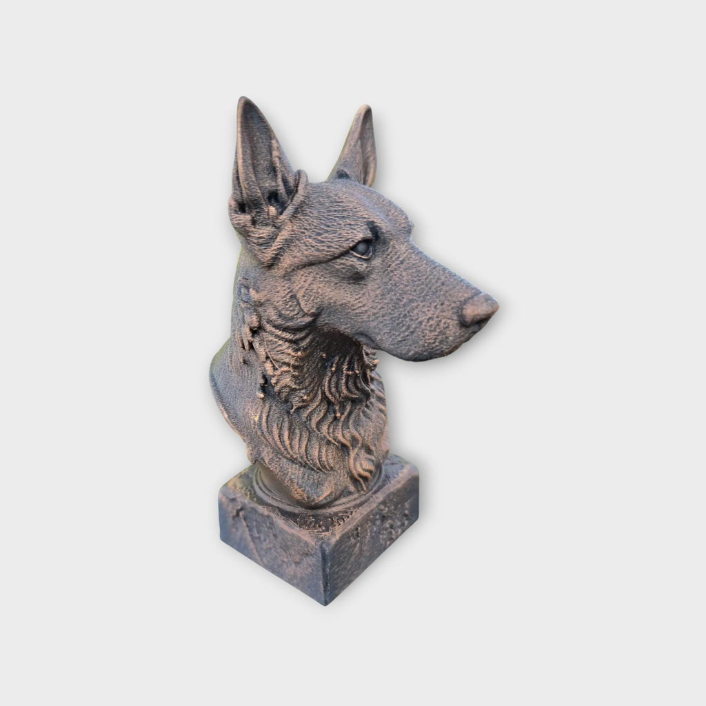 Bust of a Beauceron dog statue - home decor dog lover gift him her handpainted ornament