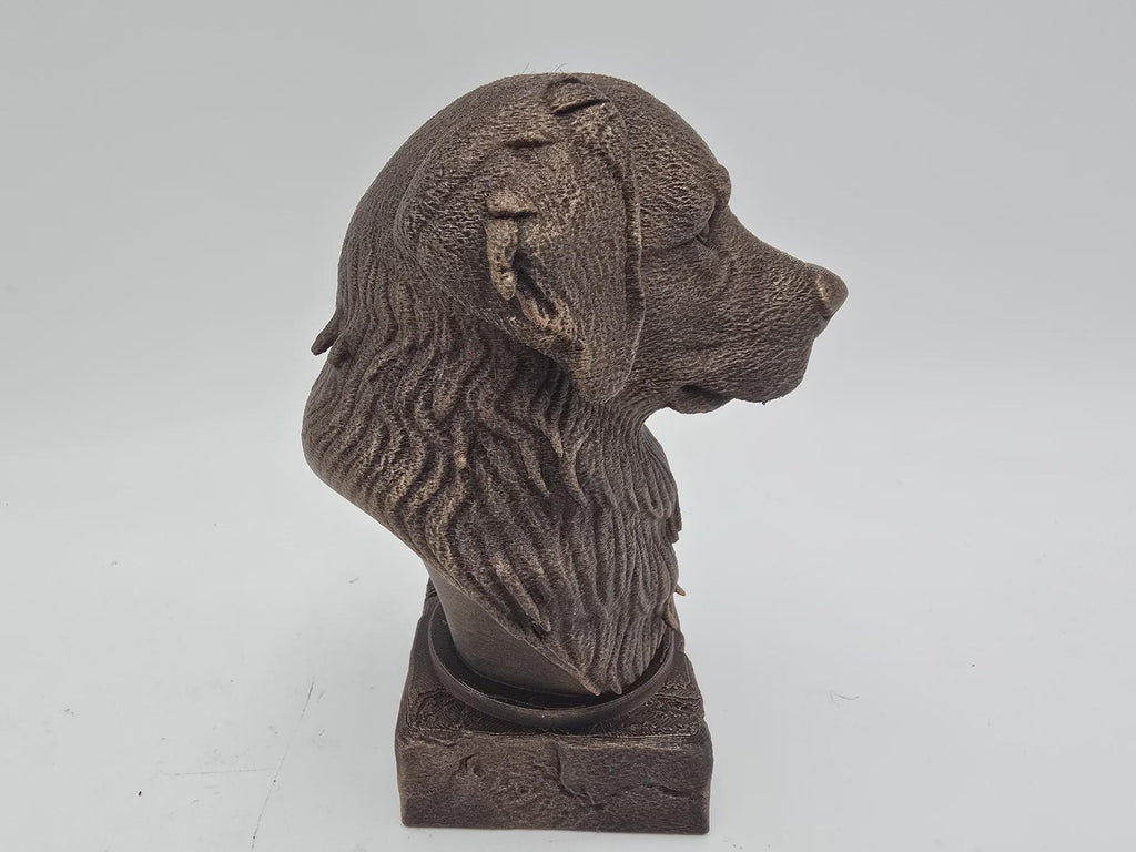 Bust of a bernese mountain dog statue - home decor dog lover gift him her handpainted ornament