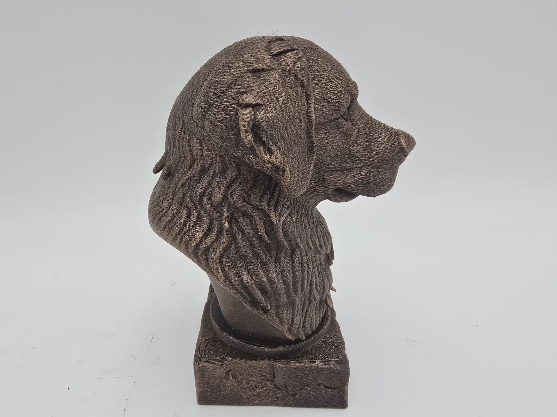 Bust of a bernese mountain dog statue - home decor dog lover gift him her handpainted ornament