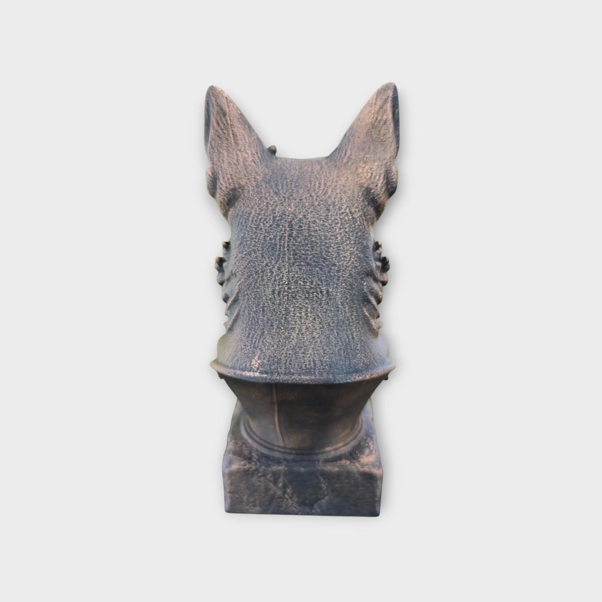 Bust of a Beauceron dog statue - home decor dog lover gift him her handpainted ornament