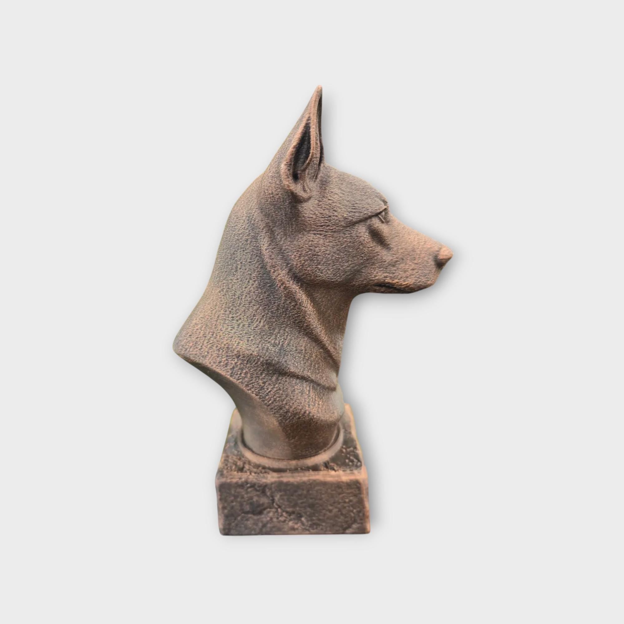 Bust of a Australian Kelpie bust dog statue - home decor dog lover gift him her handpainted ornament