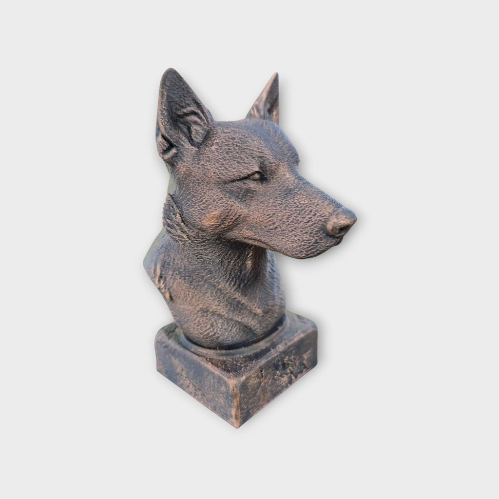Bust of a Australian cattle bust dog statue - home decor dog lover gift him her handpainted ornament
