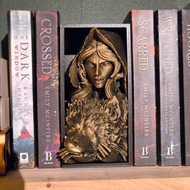 Little red hood with wolf Enchantment Book Nook: A Seductive & Mystical Reading Sanctuary fairytale