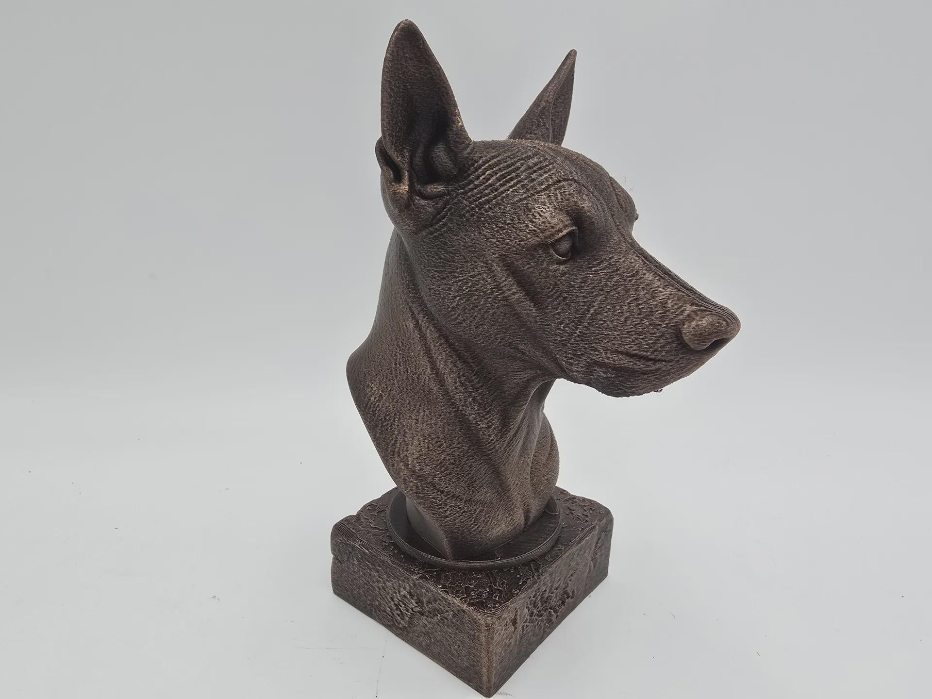 Bust of a xolo bust dog statue - home decor dog lover gift him her handpainted ornament
