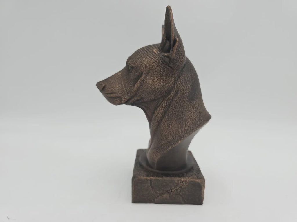 Bust of a xolo bust dog statue - home decor dog lover gift him her handpainted ornament