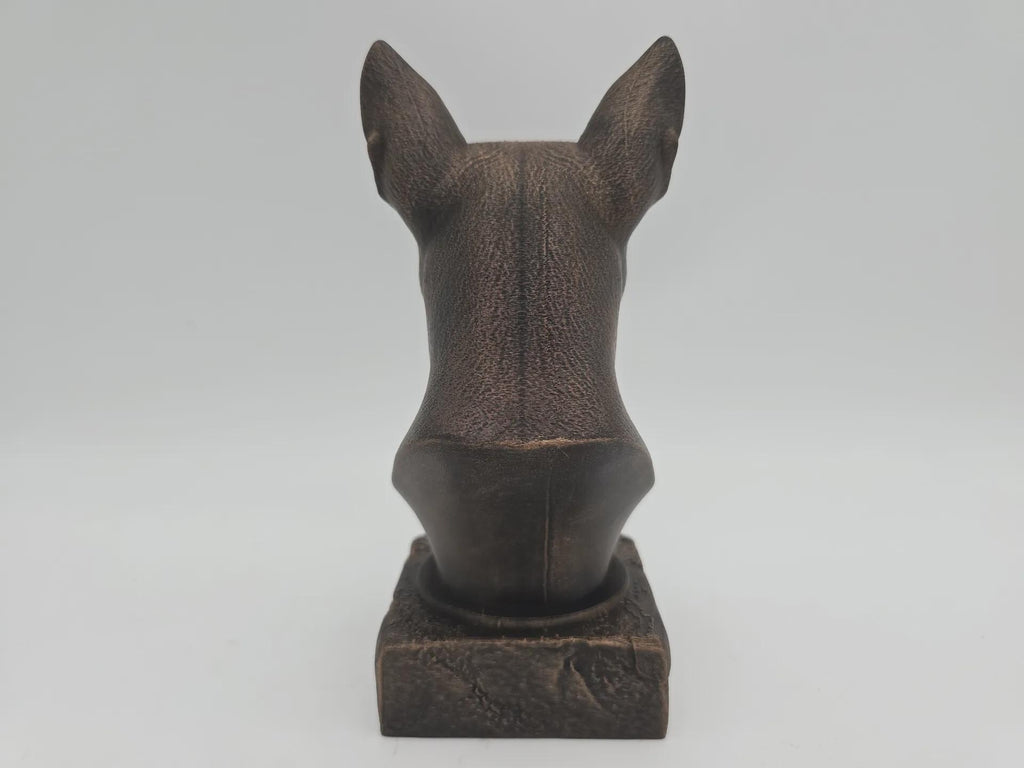 Bust of a xolo bust dog statue - home decor dog lover gift him her handpainted ornament