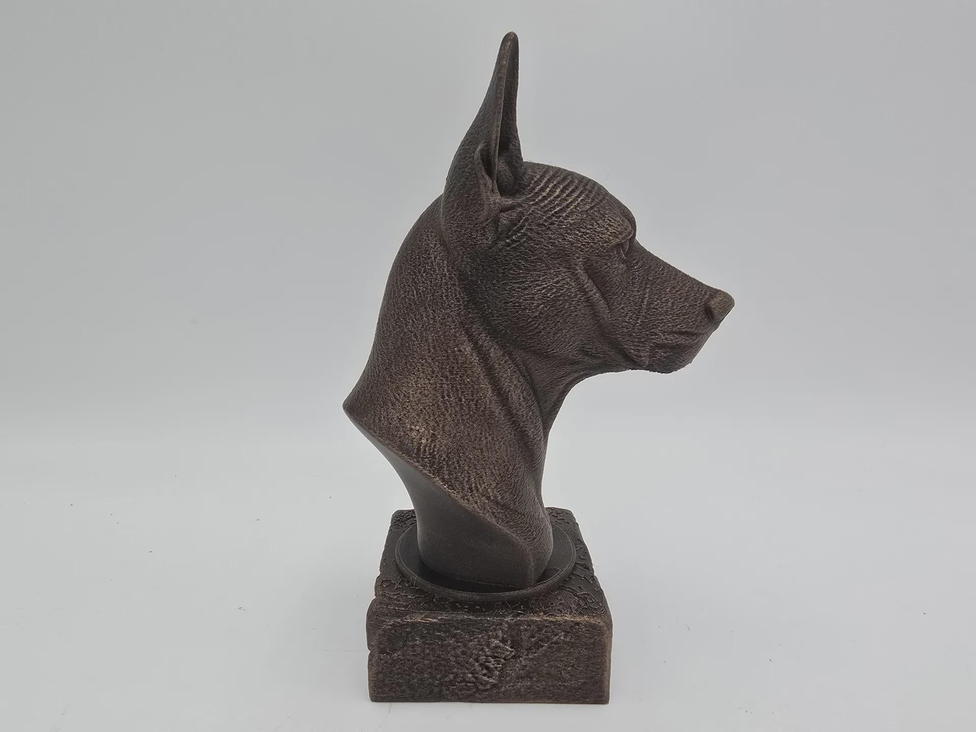 Bust of a xolo bust dog statue - home decor dog lover gift him her handpainted ornament