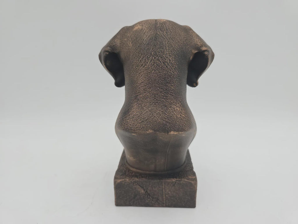 Bust of a weimaraner bust bust dog statue - home decor dog lover gift him her handpainted ornament