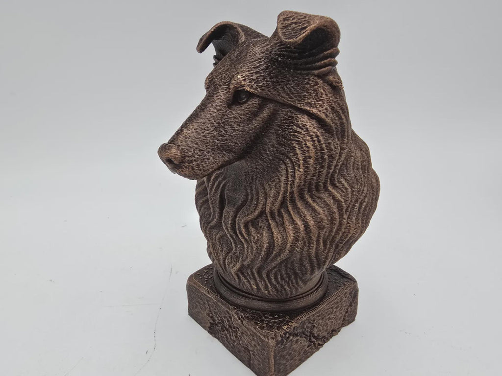 Bust of a scottish terrier bust bust dog statue - home decor dog lover gift him her handpainted ornament