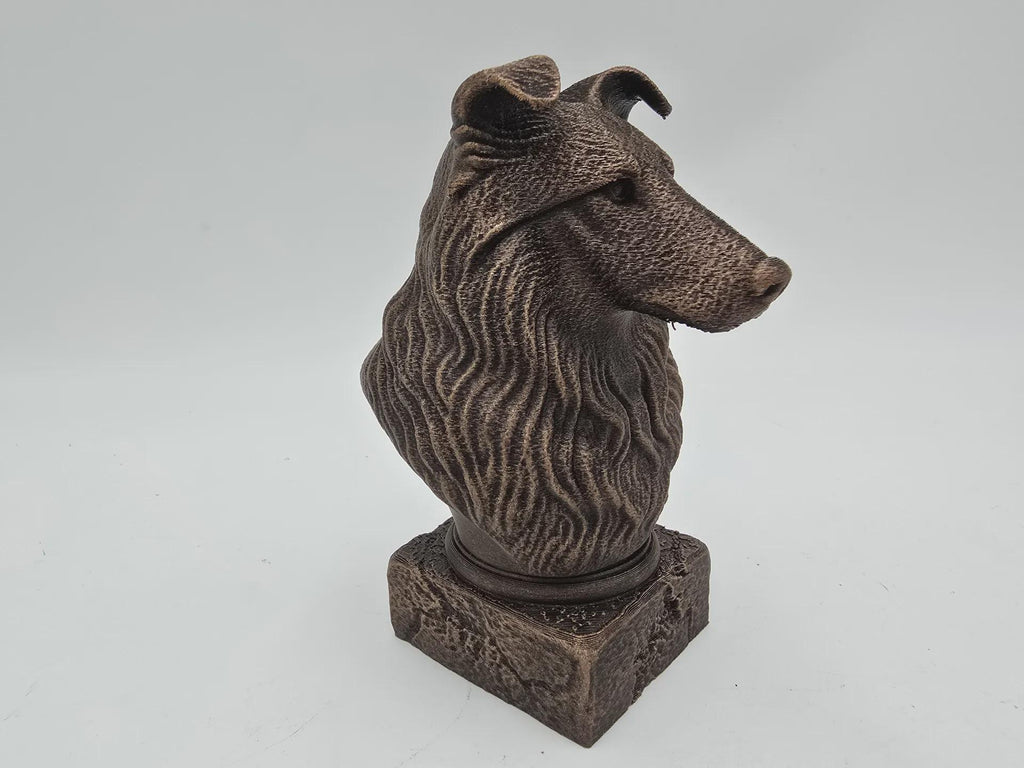 Bust of a scottish terrier bust bust dog statue - home decor dog lover gift him her handpainted ornament