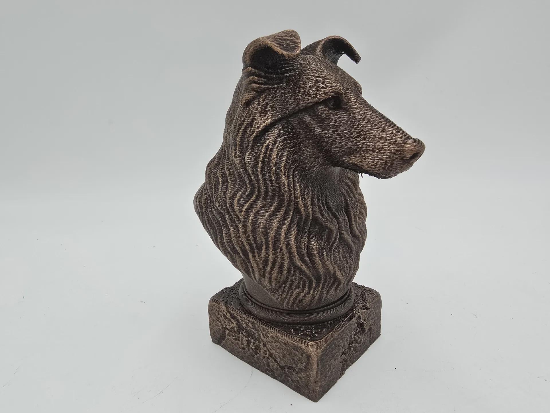 Bust of a scottish terrier bust bust dog statue - home decor dog lover gift him her handpainted ornament