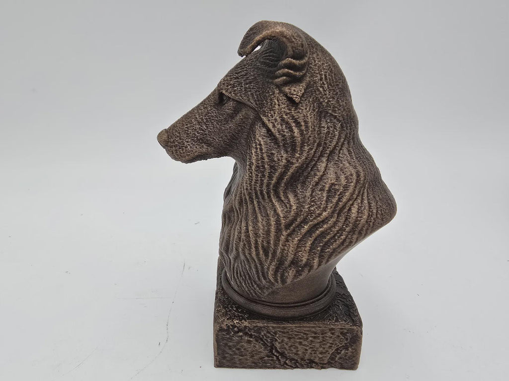 Bust of a scottish terrier bust bust dog statue - home decor dog lover gift him her handpainted ornament