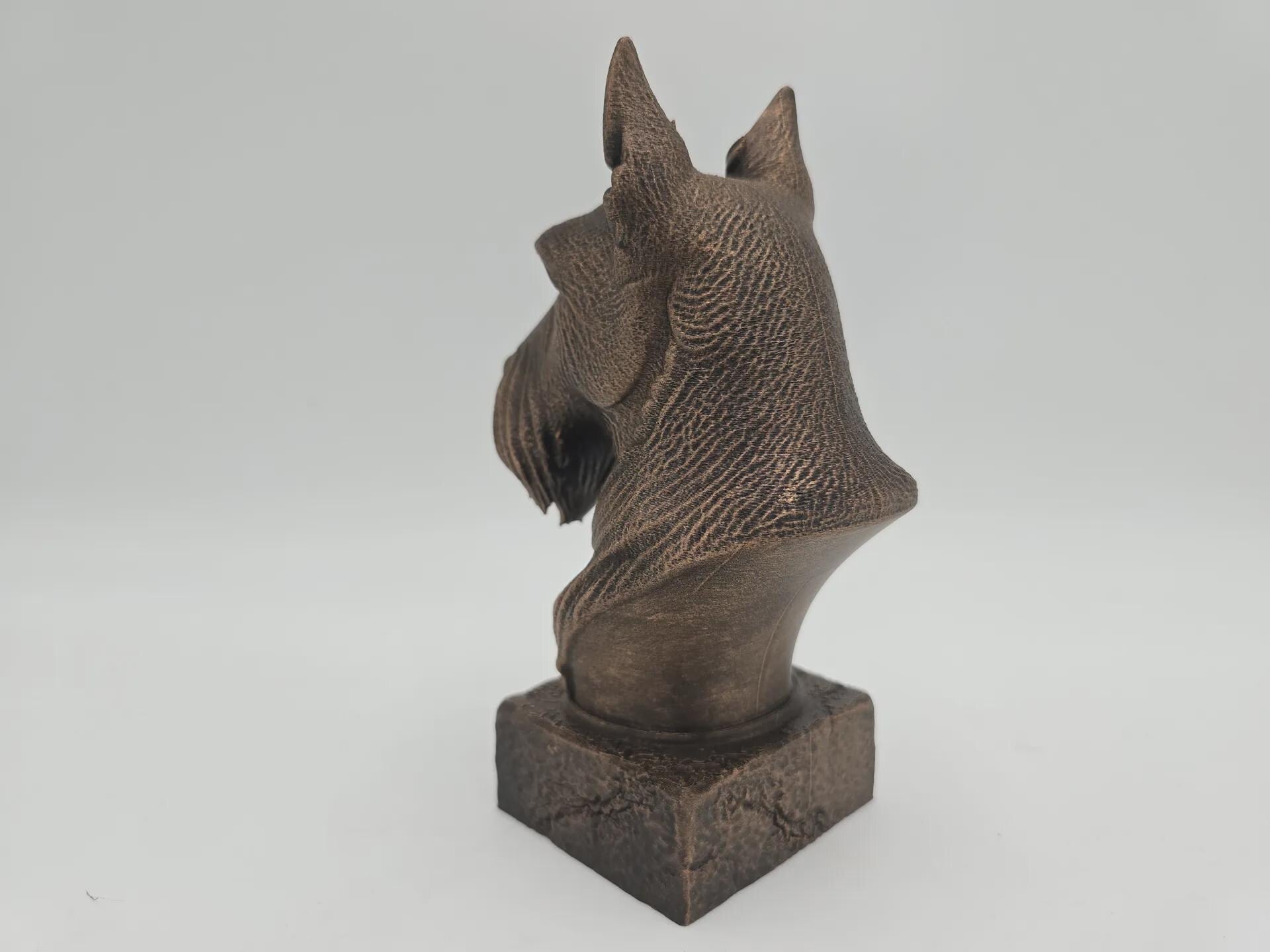 Bust of a scottish terrier bust bust dog statue - home decor dog lover gift him her handpainted ornament