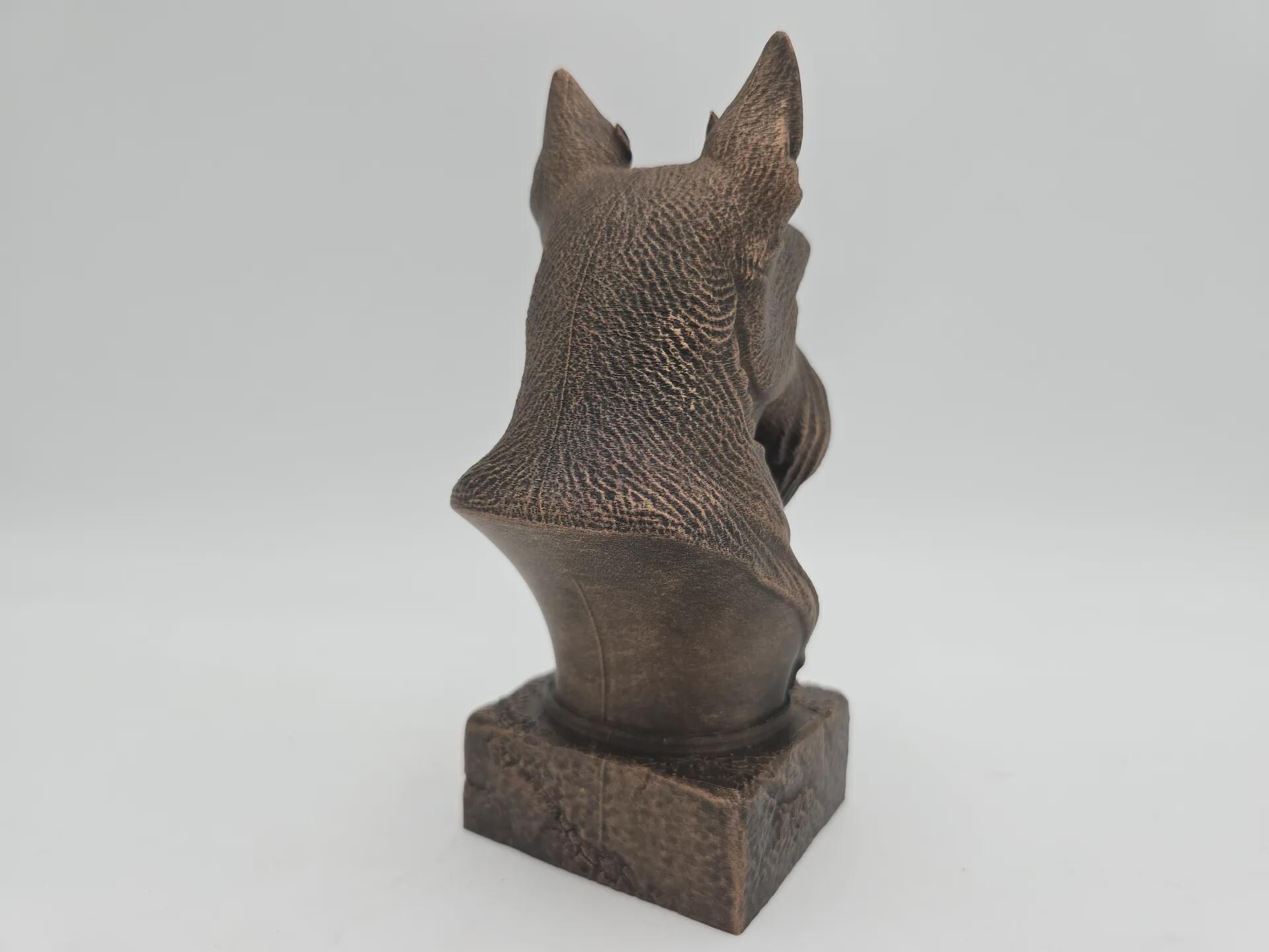 Bust of a scottish terrier bust bust dog statue - home decor dog lover gift him her handpainted ornament