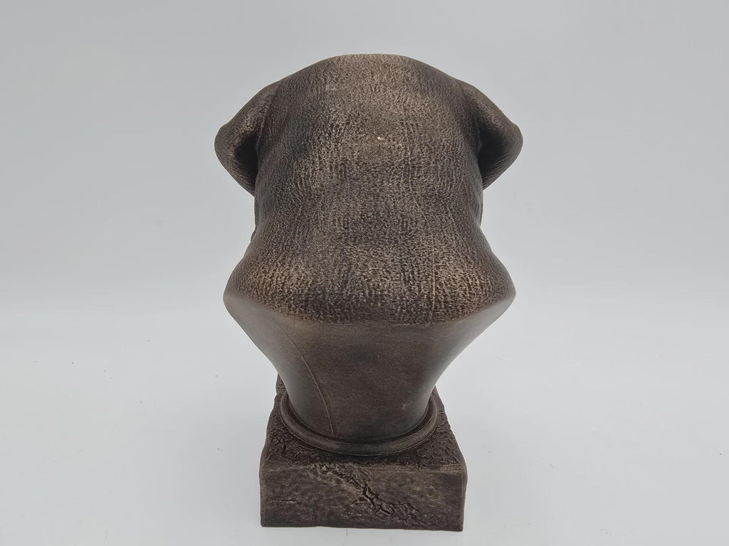 Bust of a saint bernhard bust bust dog statue - home decor dog lover gift him her handpainted ornament