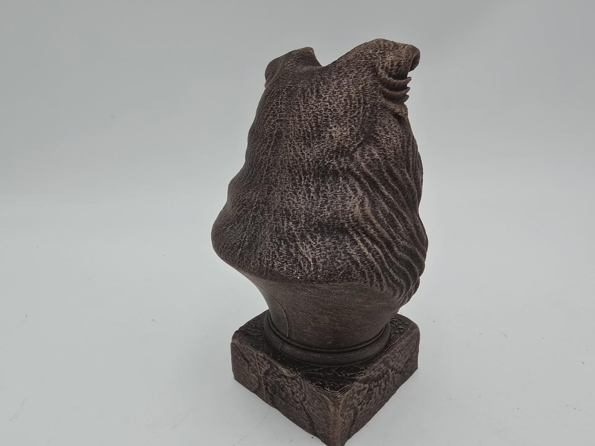 Bust of a scottish terrier bust bust dog statue - home decor dog lover gift him her handpainted ornament