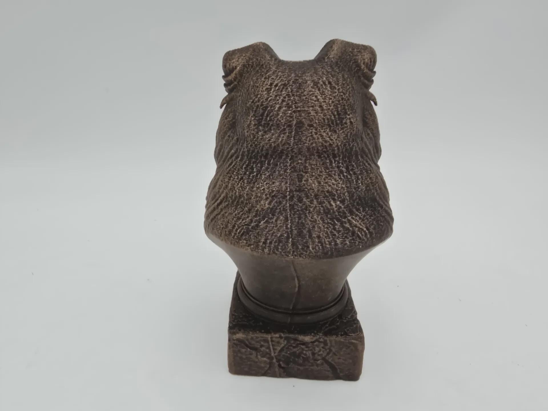 Bust of a scottish terrier bust bust dog statue - home decor dog lover gift him her handpainted ornament