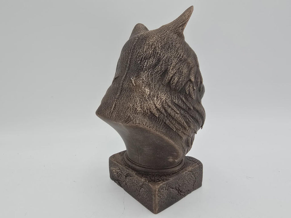 Bust of a ragdoll cat bust statue - home decor lover gift him her handpainted ornament