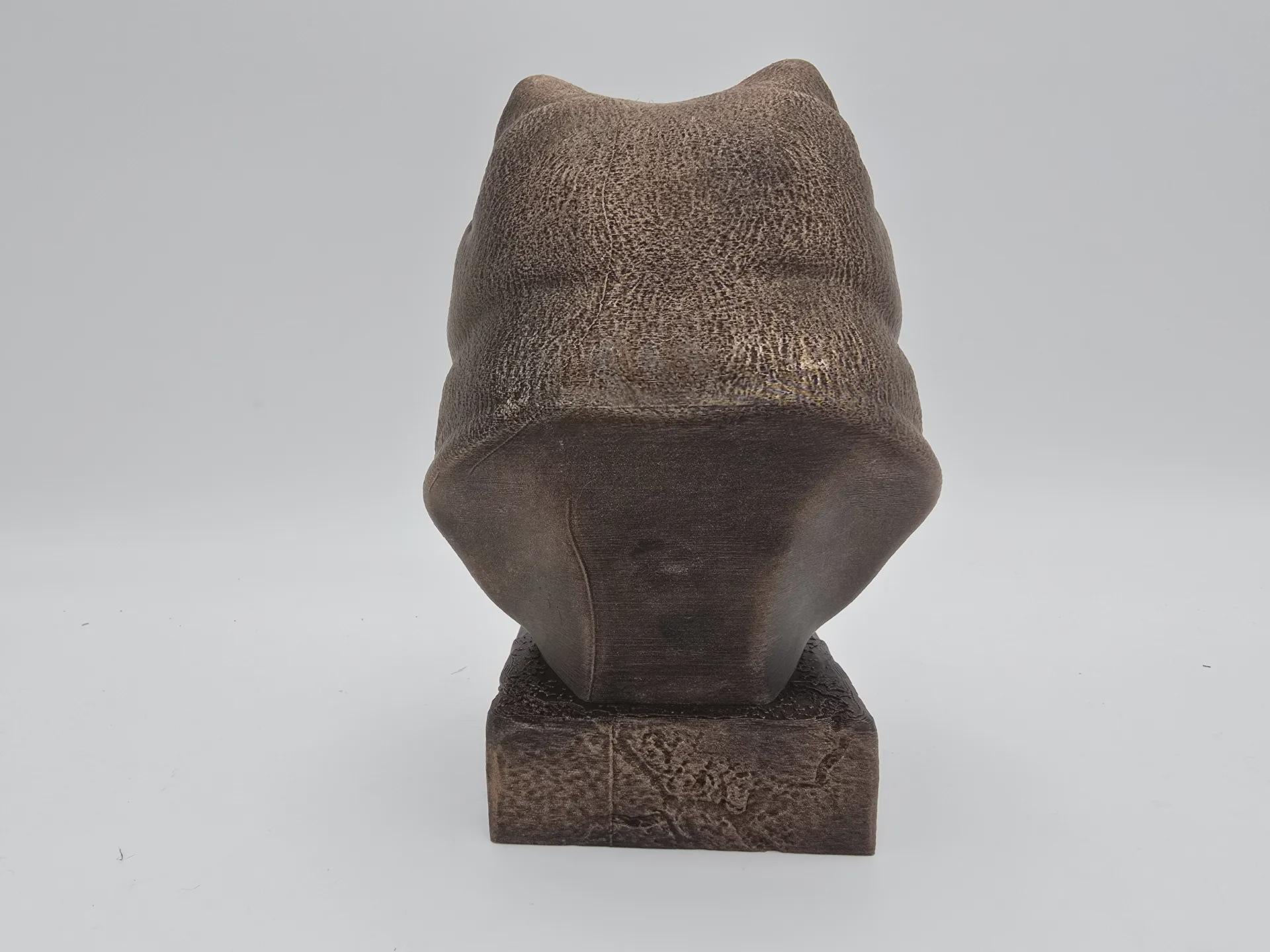 Bust of a Pomperian bust dog statue - home decor dog lover gift him her handpainted ornament