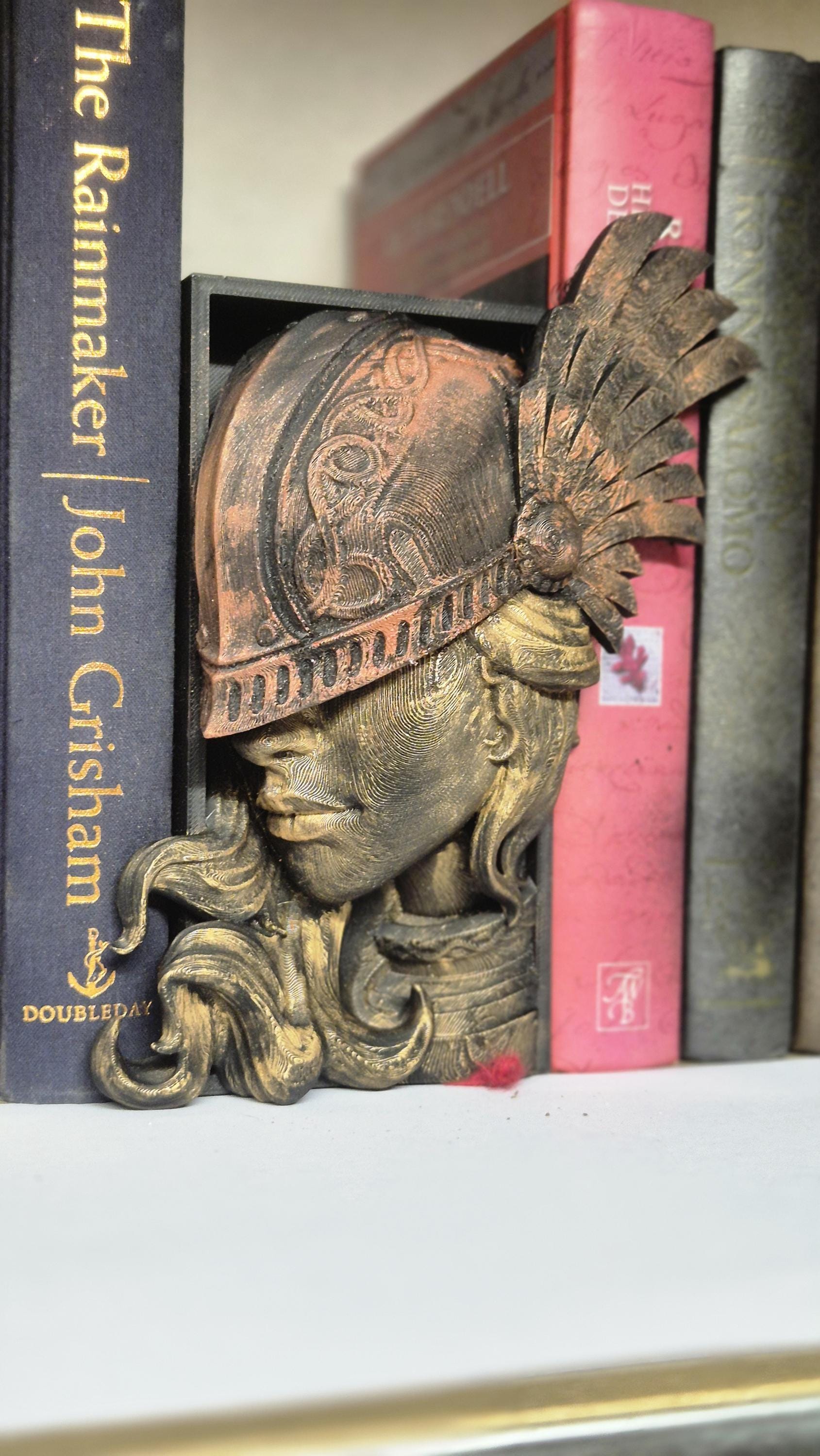 Book nook Warrior Valkyrie - bookshelf decor