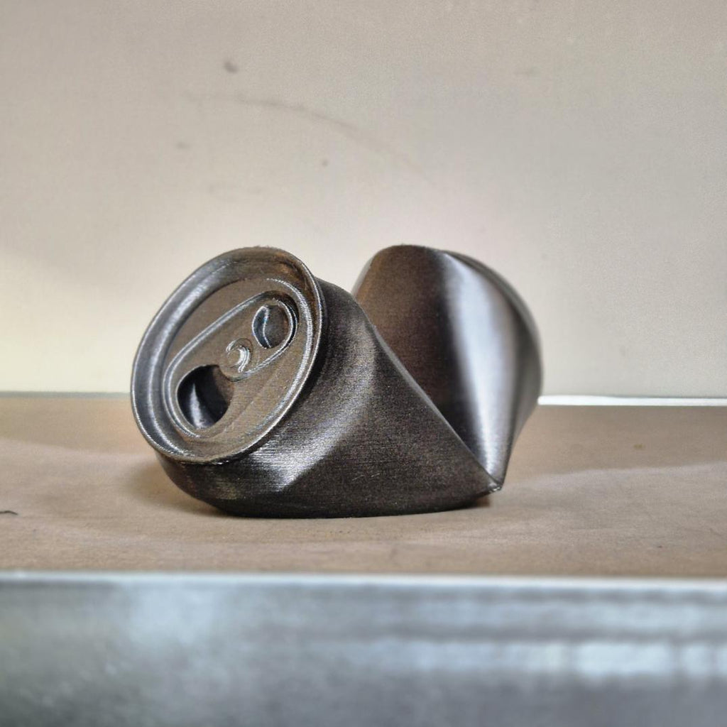 Crushed Can Phone Holder - Eco-Friendly and Quirky Desk Accessory