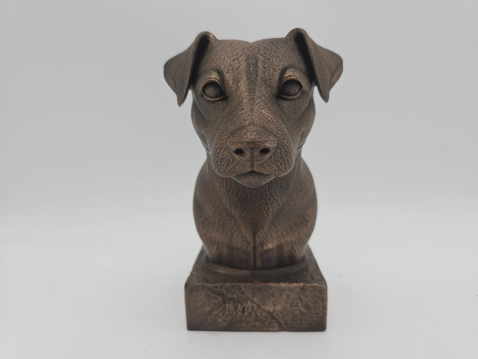 Bust of a jack russel dog statue - home decor dog lover handpainted ornament